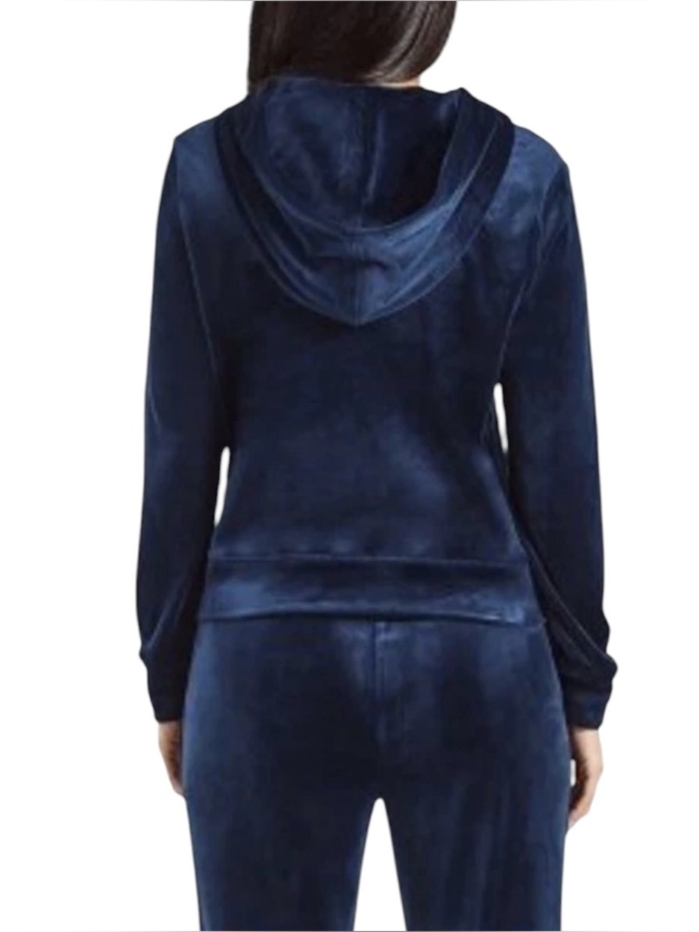 Juicy Couture Regal Blue Velour Tracksuit with Rhinestone Logo Detail Women’s XL - Picture 2 of 14
